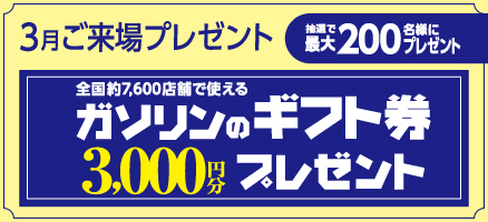 3月来場キャンペーン