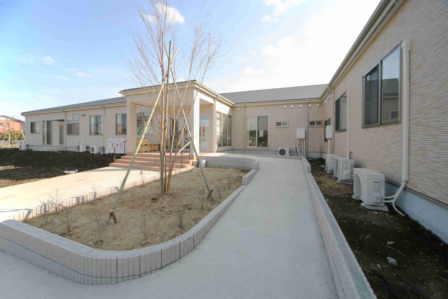 バリアフリーの介護施設。